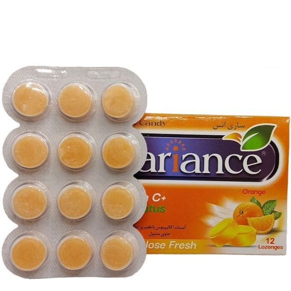 آبنبات اکالیپتوس با طعم پرتقال حاوی منتول ساری انس 12 عددی - تصویر 3