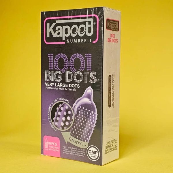 کاندوم 1001 خار درشت big dots کاپوت 10 عددی - تصویر 4