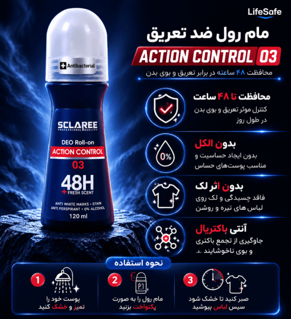 Sclaree Action Control 03 Roll-On Deodorant 120ml