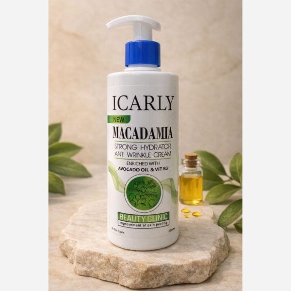 کرم مرطوب کننده آبرسان قوی و ضد چروک با رایحه ماکادامیا آی کارلی 250 میلی لیتر | I CARLY