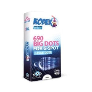 کاندوم خاردار درشت کدکس مدل Big Dots بسته ۱۰ عددی