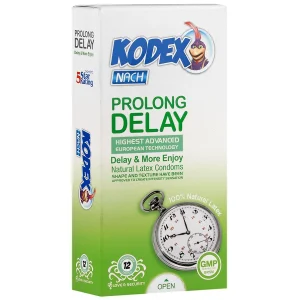 کاندوم ناچ کدکس مدل Prolong Delay تاخیری بسته ۱۲ عددی
